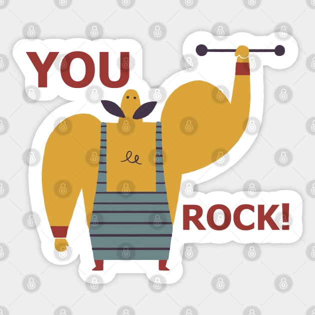 You Rock Sticker by GiuliaM